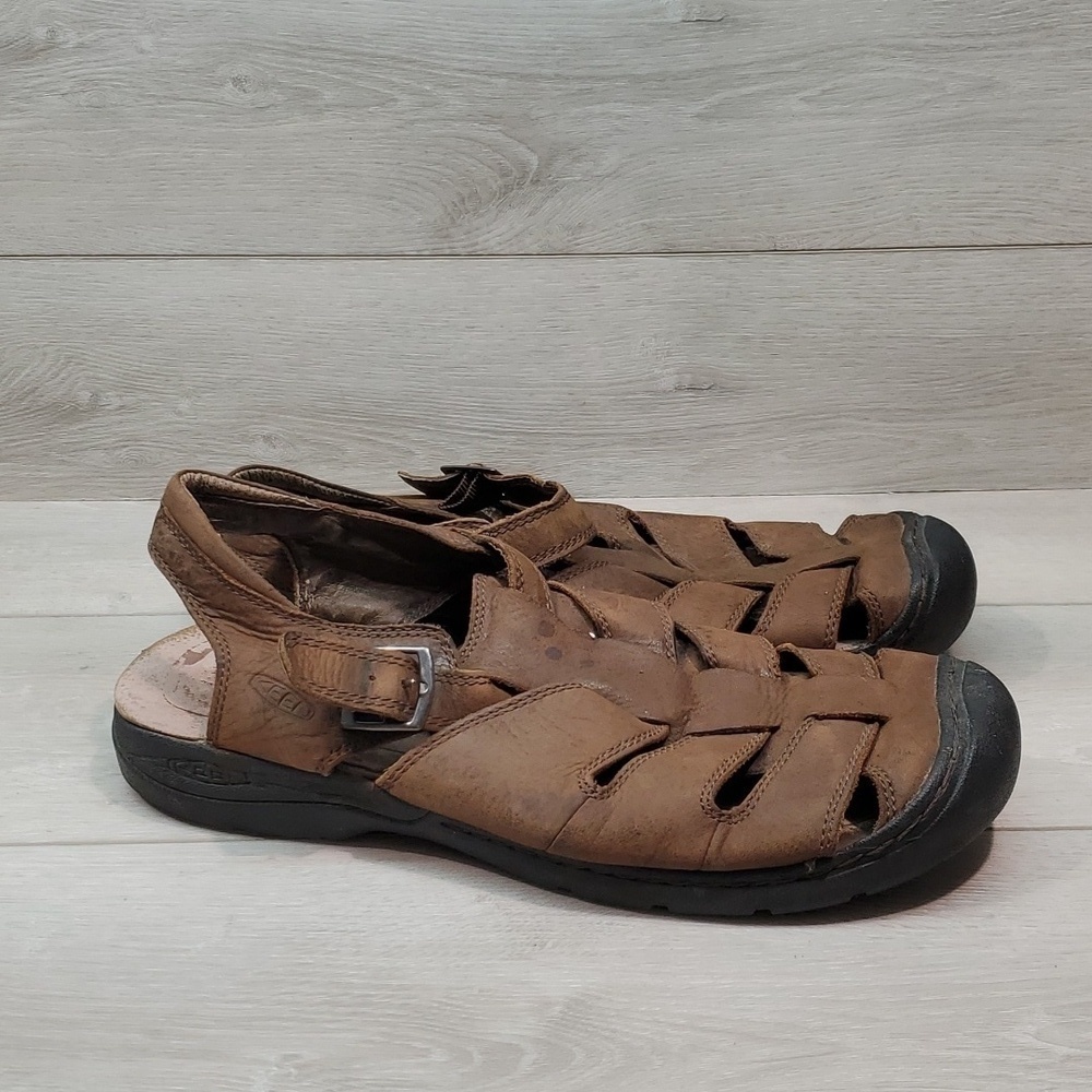 Keen Mens Leather Newport Leather Outdoor Hiking sandals shoes sz 15